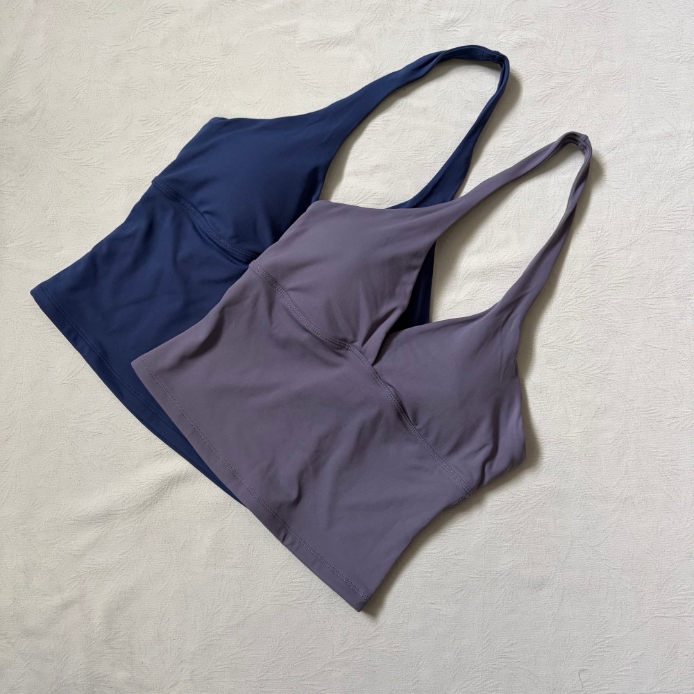 Home Gym Yoga - Logo V-neck Hanging Neck Vest with
