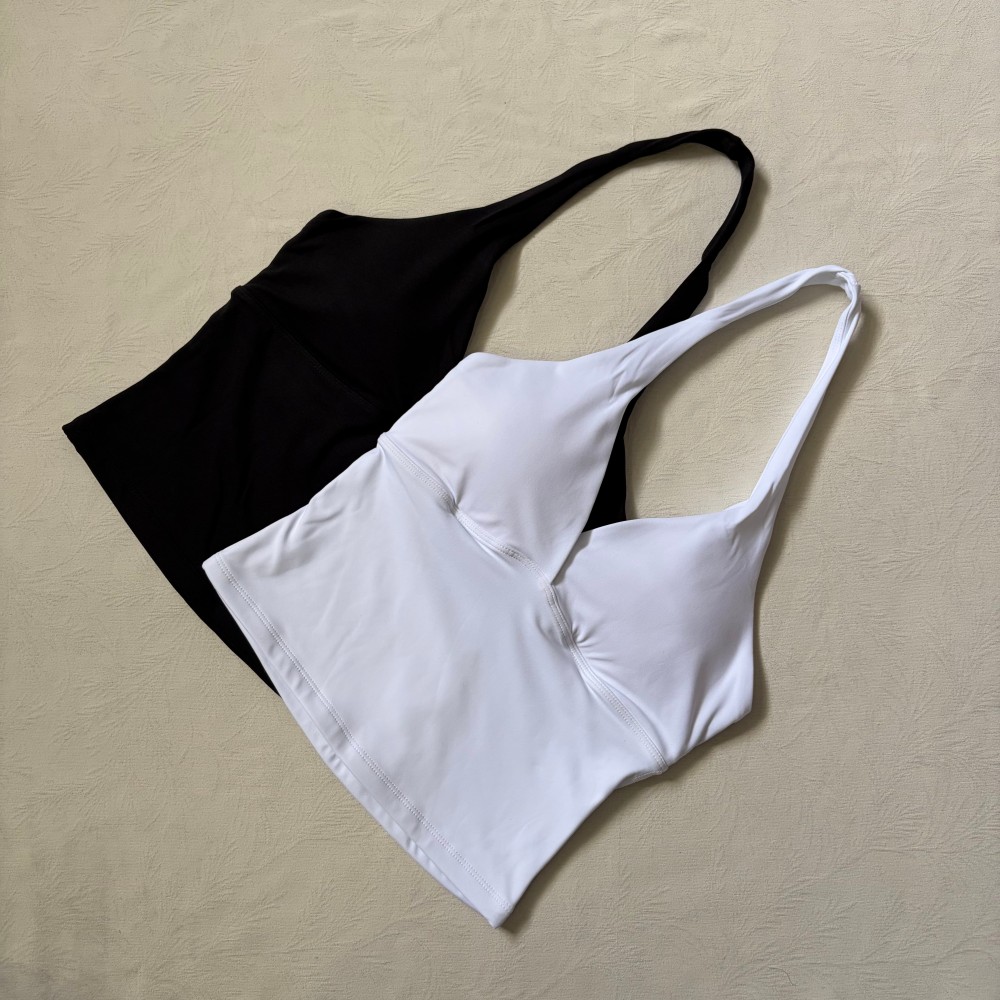 Logo V-neck Hanging Neck Vest  - Home Gym Yoga recension och pris