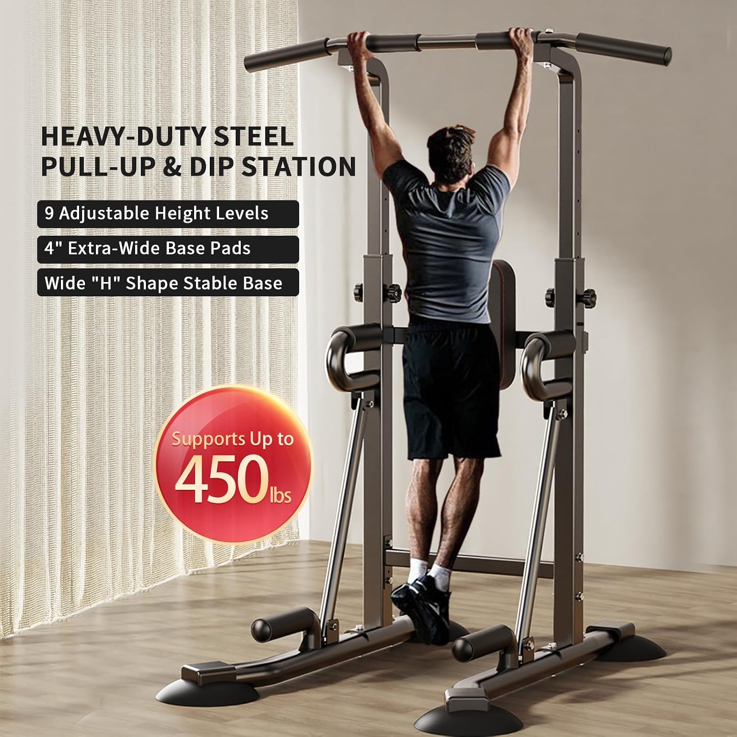 Power Tower Pull-Up Bar Statio - Leg Home Gym Workout recension och pris