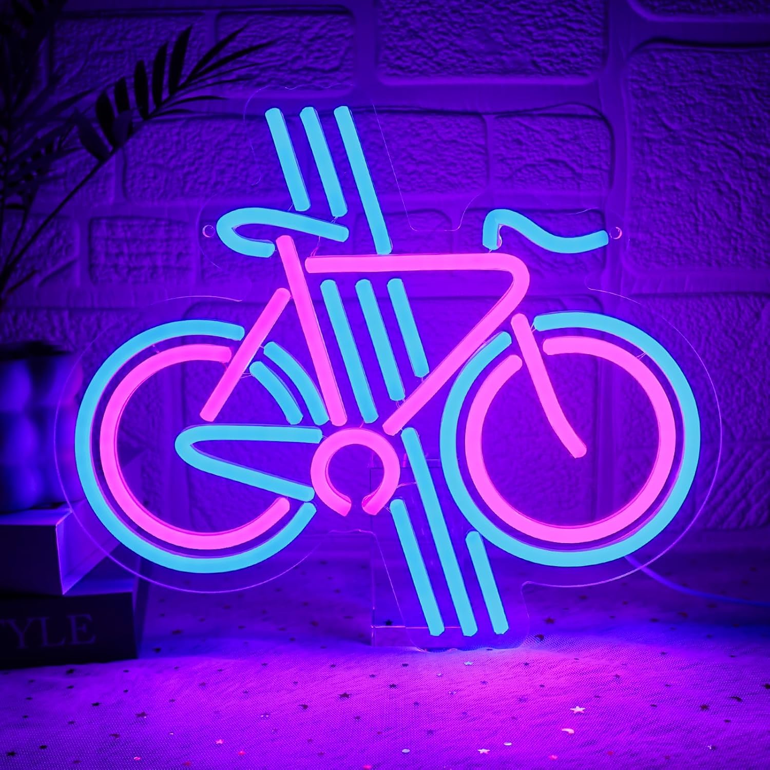 Bike Neon Sign Dimmable Bicycl - Home Gym Neon Sign recension och pris