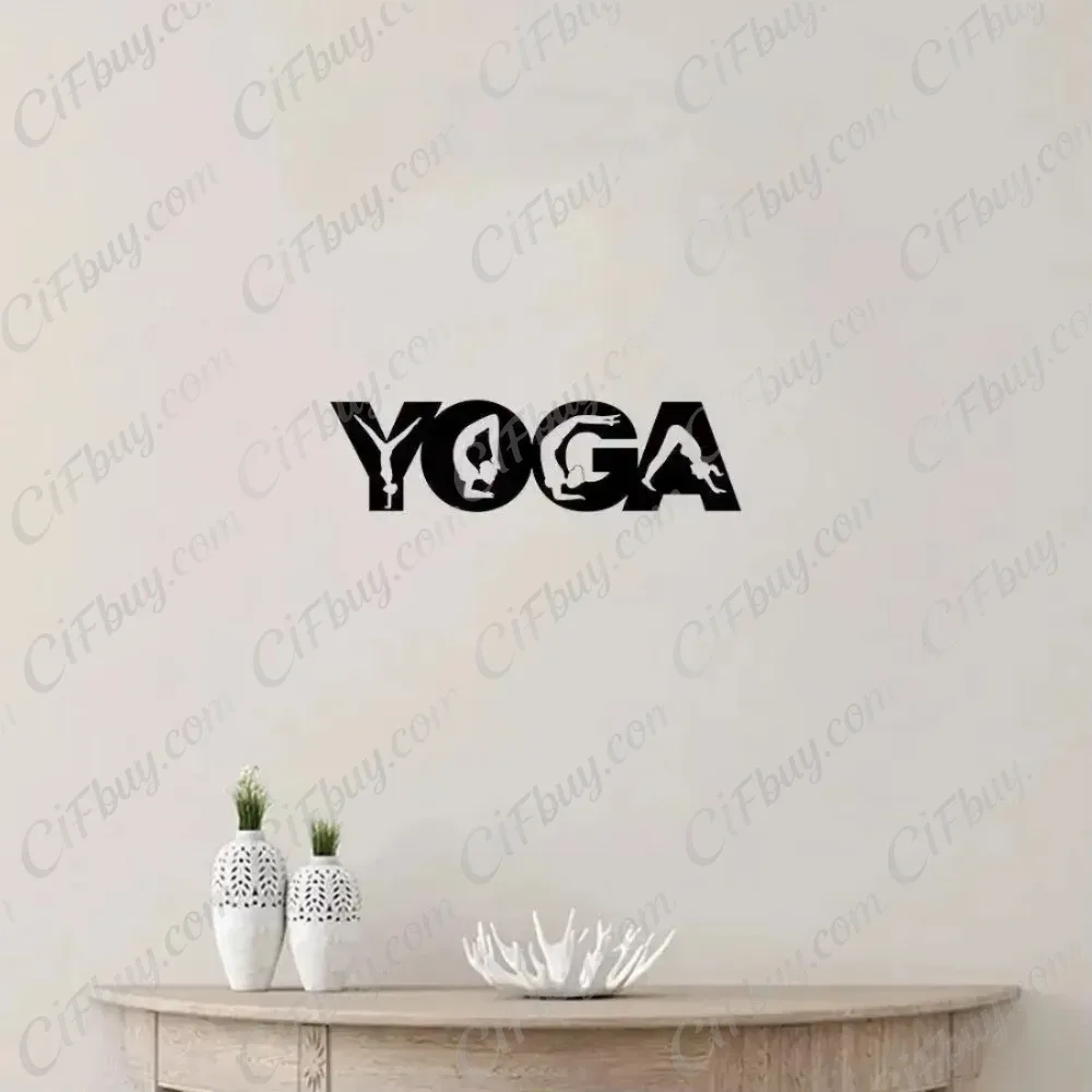 CIFBUY Yoga Poses Metal Wall A - Home Gym Yoga recension och pris