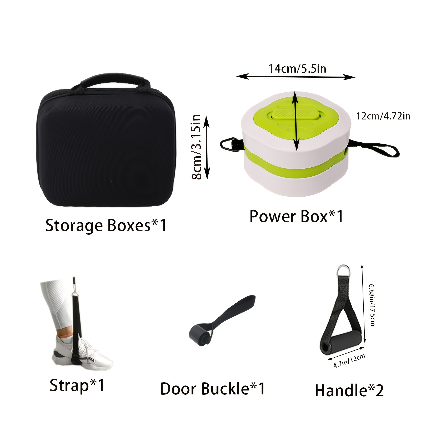 Portable Retractable Cable Tra - Home Gym Equipment Set recension och pris