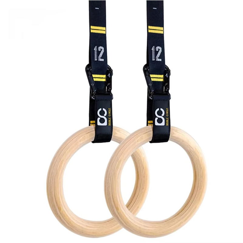 32mm Wooden Gymnastic Rings wi - Home Gym Routine recension och pris